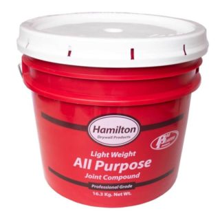 Hamilton drywall products light weight all purpose joint compound.